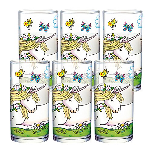 Lutz Mauder 6er Trinkglas Set Einhorn von Lutz Mauder