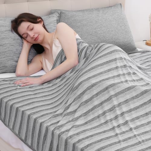 Luxear Kühldecke für Menschen, Arc-Chill Q-Max>0,5 Kühlende Decke, 2 in 1 Doppelseitig Sommerdecke Cooling Sleep Decke, Atmungsaktive Kinderdecke Tagesdecke Sofadecke Reisedecke, 200 x 220cm Grau Luxear Kühldecke für Menschen, Arc-Chill Q-Max>0,5 Kühlende Decke, 2 in 1 Doppelseitig Sommerdecke Cooling Sleep Decke, Atmungsaktive Kinderdecke Tagesdecke Sofadecke Reisedecke, 200 x 220cm Grau von Luxear