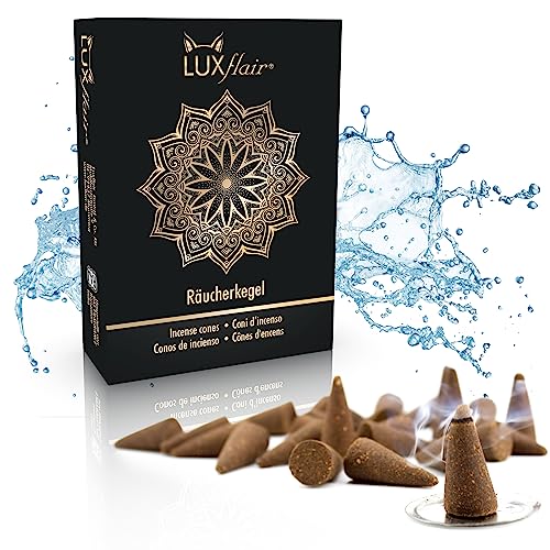 Räucherkegel Frische Brise, Glimmdauer je Kegel ca. 25min. 25 Räucherkerzen, natürlich hergestellt. Erfrischender Duft für Yoga, Meditation, Entspannung von Luxflair