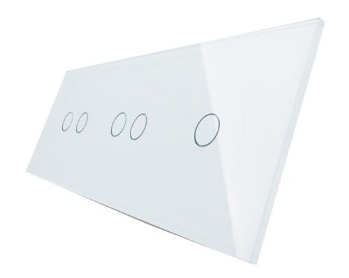 LIVOLO Glas Touch Lichtschalter Funkschalter Steckdosen Wechselschalter uvm in weiß (Nur Rahmen: VL-C2/C2/C1-11) von Luxus-Time