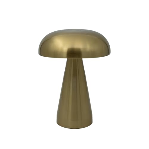 Luxus - Tischlampe Touch - Sofia - Gold - H21 x Ø16 - Terrassenlampe - Schreibtischlampe - LED - Wiederaufladbar - Dimmbar - Kabellos - Batteriebetrieben - Tischlampe für innen und außen von Luxus