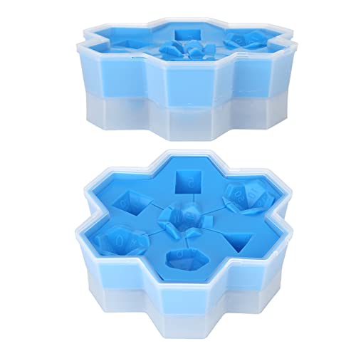 Lwuey Eiswürfelform Silikon, Eiswürfel Silikonform mit Deckel Behälter Eiskugelformen Ice Cube Tray Groß Eiswürfelformen 6cm Unregelmäßige Würfeleiswürfel mit Zahlen für Whiskey Cocktail Getränke von Lwuey