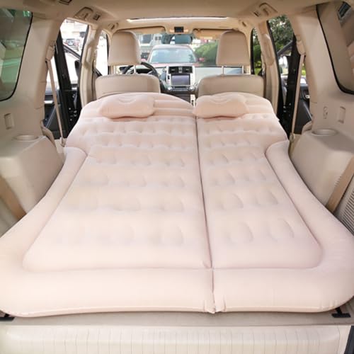 LwwGji Auto-aufblasbares Bett für Ford Kuga Escape 2012-2019, Aufblasbare Reisematratze, Rücksitz-Kofferraummatratze, Luftbett,Beige-Beige von LwwGji