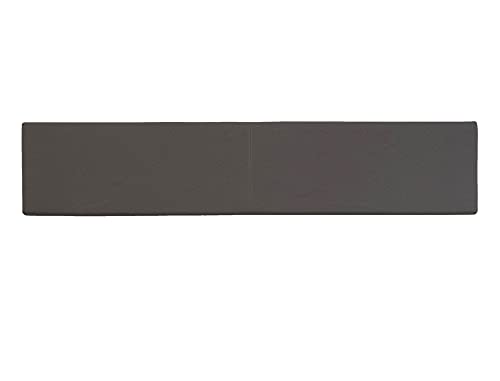 Lycce XXL Wandkissen mit Montage-Set Lederimitat Taupe 150cm x 30cm von Lycce