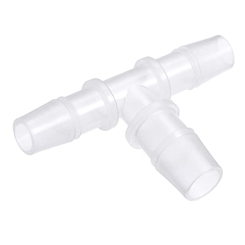 M METERXITY Widerhaken Schlauch Fittings - 10x12x10mm AD T-Stück Plastik Rohr Anschlüsse Anwenden Wasser Kraftstoff Durchsichtig (T Förmig 3 Wege) von M METERXITY