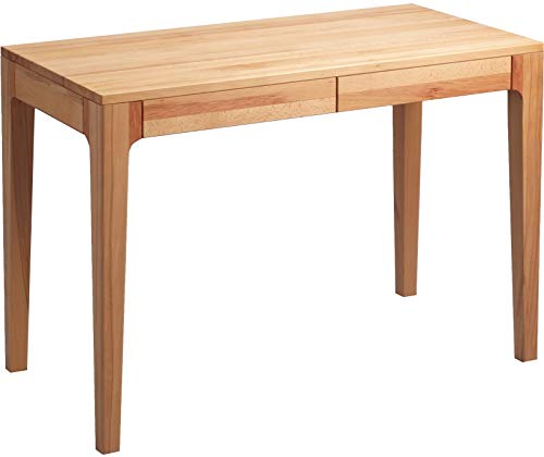 M2 Kollektion 610517 Schreibtisch / Sekretär / Konsolentisch Kona, Echtholz Kernbuche massiv geölt, mit Schubladen, 110x55cm, Höhe 76cm von M2 Kollektion