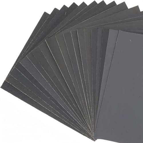 600 Grit Sandpaper 230 x 280mm Dry and Wet Sandpaper 10 Pcs Polishing Abrasive Waterproof Paper von MACHSWON