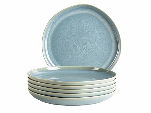 MÄSER Serie Cordelia, Teller Set für 6 Personen aus hochwertigem Steinzeug, 6-teiliges Tafelservice, unregelmäßige Geschirr Formen; Steinzeug, Grün MÄSER Serie Cordelia, Teller Set für 6 Personen aus hochwertigem Steinzeug, 6-teiliges Tafelservice, unregelmäßige Geschirr Formen; Steinzeug, Grün von MÄSER