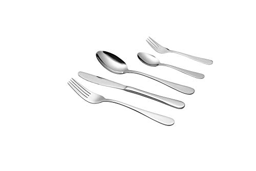 Mäser 931286 30-teilige Besteckgarnitur, Chromstal Besteck-Set für 6 Personen, Silber von MÄSER