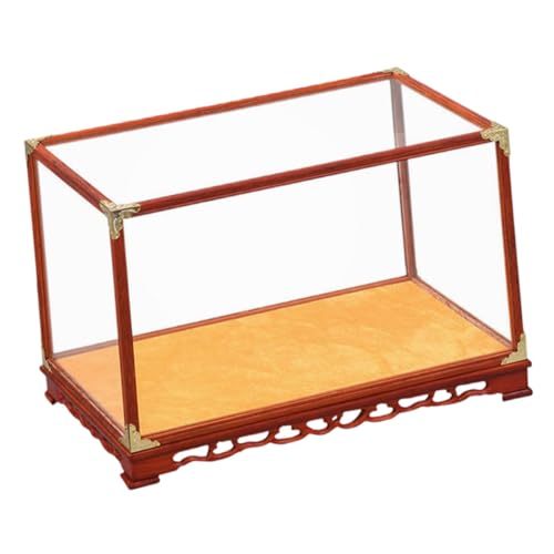 MAGICLULU Vitrine Mit Holzrahmen Und Sockel Große Minifiguren-vitrine Zur Aufbewahrung Von Schaustücken MAGICLULU Vitrine Mit Holzrahmen Und Sockel Große Minifiguren-vitrine Zur Aufbewahrung Von Schaustücken von MAGICLULU