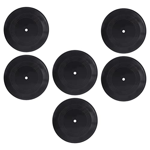 MAGICLULU Dekorativ Schallplatte Als Wanddeko 6 Stücke Musikzimmer Schallplatte Wand e Ästhetische Dekoration Gefälschte Schallplatten Schallplatte Untersetzer Für Zu Hause 10 5 Cm von MAGICLULU