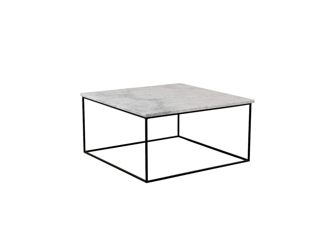 MAGNA Atelier Couchtisch AARHUS Coffee Table aus Marmor, Wohnzimmer Tisch eckig, Metallgestell, 80x80x40cm von MAGNA Atelier
