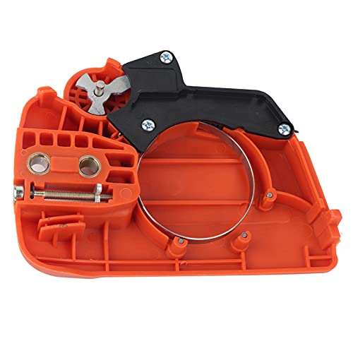 Kettensäge Abdeckung Kupplungsritzelabdeckung, Kettensägenbremsenbaugruppe Passend Ideal für Husqvarna 235 235E 236 240 350 (Farbe : Orange) von MAGT