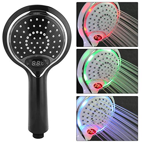 MAGT LED Duschkopf, 3 Farben Farbwechsel LED Licht Handbrause Digital Temperaturanzeige Dusche Brausekopf mit Fließendem Wasser Betrieben MAGT LED Duschkopf, 3 Farben Farbwechsel LED Licht Handbrause Digital Temperaturanzeige Dusche Brausekopf mit Fließendem Wasser Betrieben von MAGT