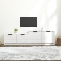 Maisonchic - TV-Möbel,TV-Schrank TV-Lowboard für Wohnzimmer TV-Hängeschrank Hochglanz-Weiß 158,5x36x45 cm Holzwerkstoff 63295 von MAISONCHIC