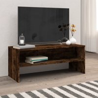 Maisonchic - TV-Schrank TV-Lowboard Fernsehschrank Räuchereiche 100x40x40 cm Holzwerkstoff BRYJ467329 von MAISONCHIC