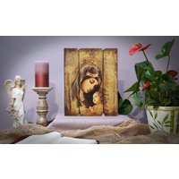 Ikone Heilige Maria Handgemachte Ikonen Icon Handgemachte Ikone, Perfektes Geschenk, Religiöses Bild, Schöne Religiöse von MAJKworkshop