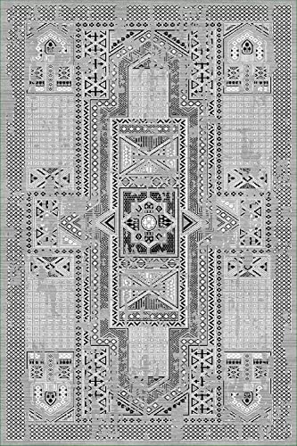 MANI TEXTILE - Edfou Teppich, grau, Maße: 300 x 400 cm von MANI TEXTILE