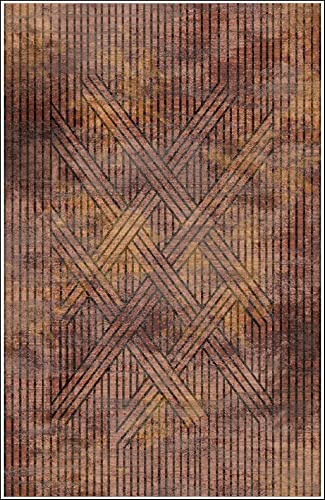 Mani Textile - Teppich Fisun, Orange, Maße: 200 x 300 cm von MANI TEXTILE