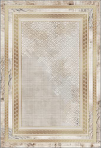 Mani Textile - Teppich Najat Gold, Maße: 300 x 400 cm von MANI TEXTILE