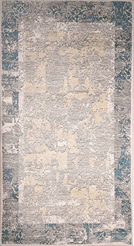 Mani TEXTILE TPS_AUTHENT_BLE160 Teppich, Polyester, Blau, 160 x 230 cm von MANI TEXTILE