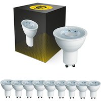 Markenlos - Mehrfachpackung 10x LED-Spot GU10 PAR16 4W 345lm 36D - 827 Ersatz für 50W von MARKENLOS