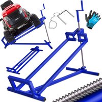 Rasentraktor Heber 400kg Aufsitzmäher Hebevorrichtung Rasentraktorheber Reinig.Hilfe Hebebühne inkl. Arbeitshandschuhe Blau - Masko Rasentraktor Heber 400kg Aufsitzmäher Hebevorrichtung Rasentraktorheber Reinig.Hilfe Hebebühne inkl. Arbeitshandschuhe Blau - Masko von MASKO