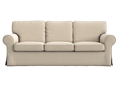 MASTERS OF COVERS Sofabezug für IKEA Ektorp 3-Sitzer, Sofa überzug Ektorp Couch überzug, Ektorp 3er Sofa Cover, 218x88x88cm von MASTERS OF COVERS