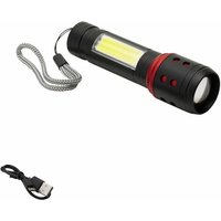 Wiederaufladbare LED-Taschenlampe Zoom 5 w. 300 + 150 Lumen von MAURER