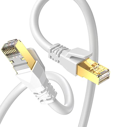 MAXGROUP Cat 8 Lan Kabel 2M,40Gbps 2000MHz Netzwerkkabel S/FTP Ethernet Kabel,Hochgeschwindigkeits Gigabit RJ45 Nylon Patchkabel mit Vergoldung für PS4,PS5,Router,Modem,Gaming,TV,Switch,Laptop von MAXGROUP