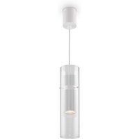 Pendelleuchte Hängelampe Deckenlampe Esszimmerlampe Alu Glas Weiss h 32 cm von MAYTONI