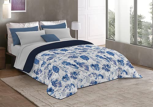 MB HOME ITALY Fantasy” Wintersteppdecke, Samt, Foglie, 220x260 cm von Italian Bed Linen