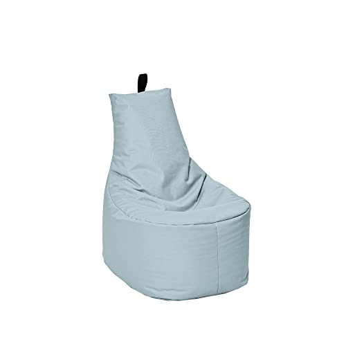 MILLINDABAG Modern Sitzsack für Kinder und Erwachsene Sessel Kissen In & Outdoor Gaminggeignet & bereits gefüllt Sitzkissen Bodenkissen (Grau, XXL - Durchmesser 78 cm ohne Hocker) von MB MILLINDABAG