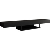 Lowboard Hängend TV-Schrank Fernsehtisch tv Möbel TV-Ständer Schwarz Matt 150x22x29,6cm Modell Aydin von MB MOEBEL