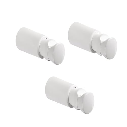 3 ABS-Wandkonsole für Badheizkörper - Rohrdurchmesser von Ø16 bis 30 mm, Rohrabstand von 20 bis 30 mm - Traglast 90 kg - Weiß von MB