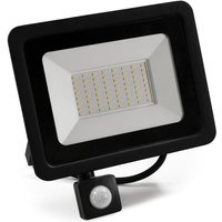 LED-Außenstrahler Mcshine Slim 50W, 4250lm, IP66, 4000K, Bewegungsmelder von MCSHINE