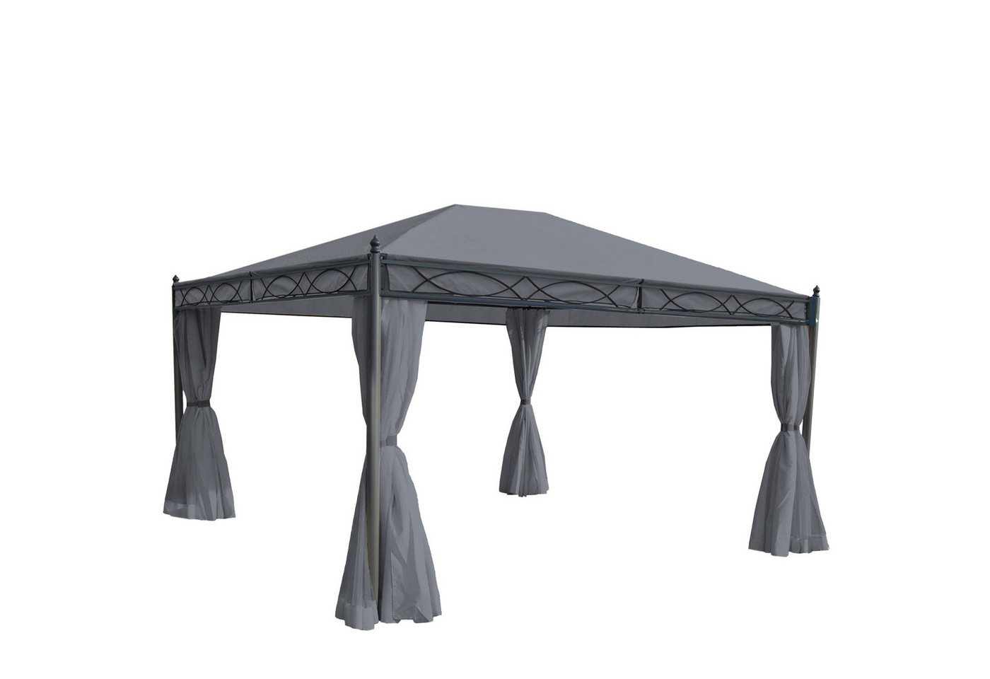 MCW Pergola Calpe-4x3, BxTxH: 394x273x273 cm, mit Seitenwand und Moskitonetz, UV-Schutz 50+ von MCW