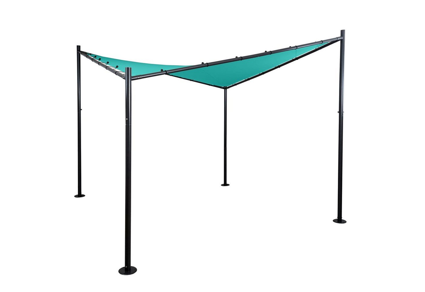 MCW Pergola MCW-A41-4x4, BxTxH: 411x411x292 cm, Zusätzliche Verstärkung der Tuchseiten von MCW