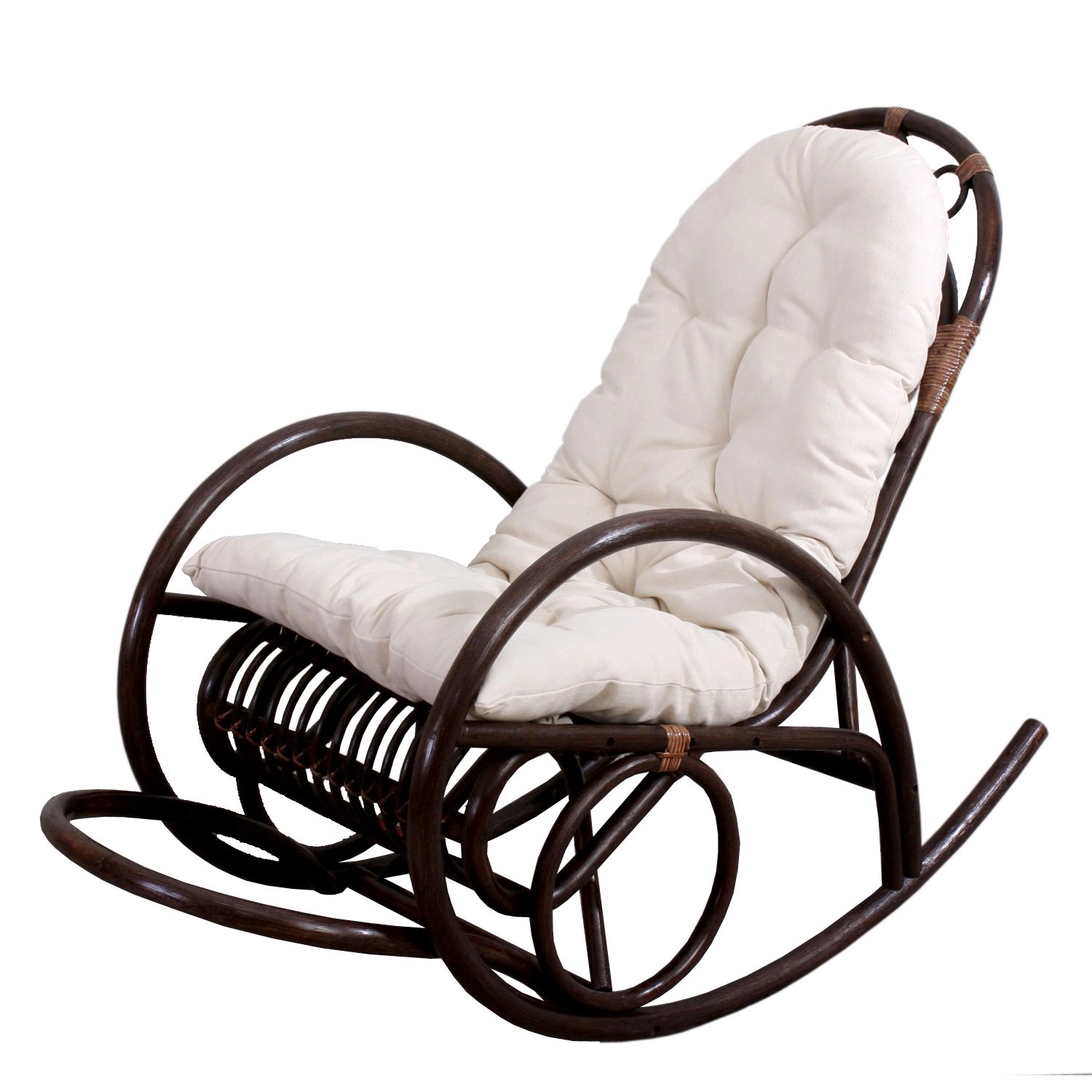 MCW Schaukelstuhl C40 Rattan Auflage Weiß MCW Schaukelstuhl C40 Rattan Auflage Weiß von MCW