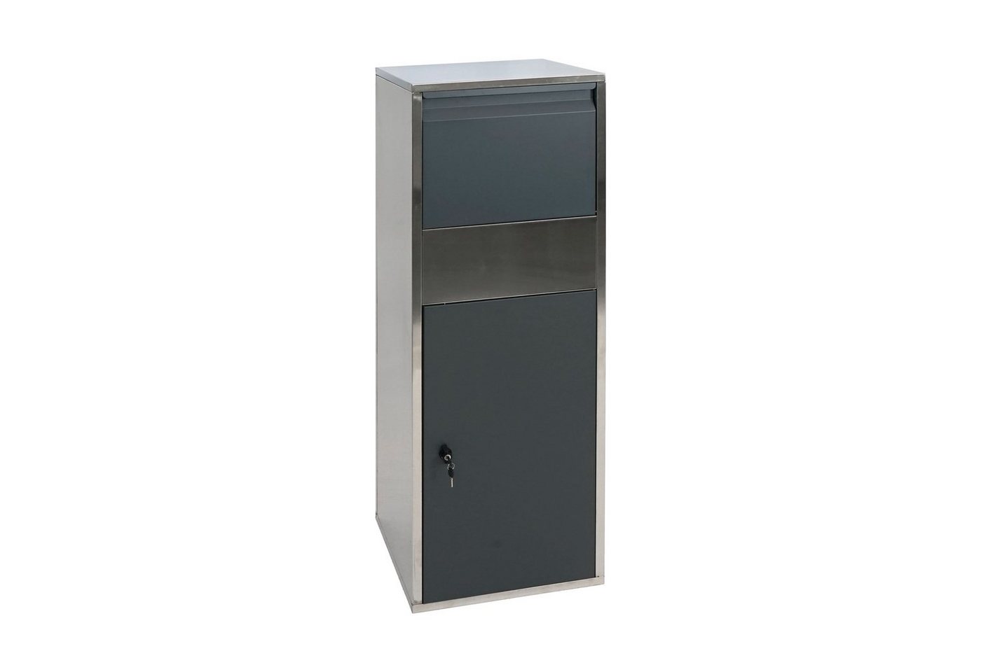 MCW Standbriefkasten MCW-G80-P (1-St), Am Boden fixierbar, Leichte Paketentnahme, Gewicht (ca): 24 kg von MCW