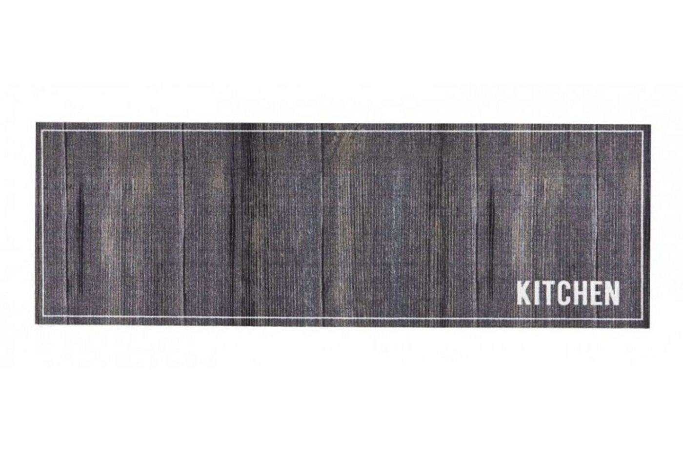 Läufer MD Entree Cook&Wash Eingangsmatte - Teppichmatte - Küchenteppich, MD Entree, rechteckig, Höhe: 5 mm, bei 30° waschbar, anti-rutsch, 50 x 150 cm, Forest Kitchen, grau von MD Entree