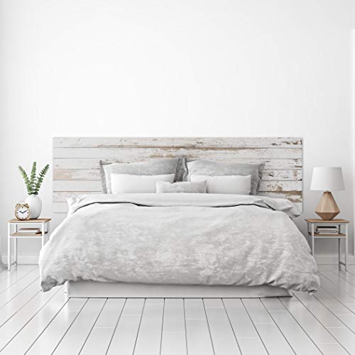 MEGADECOR DECORATE YOUR HOME Bett-Kopfteil, PVC, dekorativ, Vintageholz-Textur, preiswert, Verschiedene Größen (200 x 60) von MEGADECOR DECORATE YOUR HOME