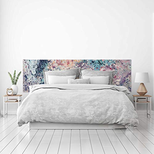 Megadecor Kopfteil für Bett, PVC, dekorativ, preisgünstig, abstraktes Marmor-Design, mehrfarbig, in verschiedenen Größen von MEGADECOR