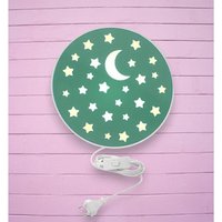 Led Kinderzimmer Wandleuchte mit Stecker und Schalter, Grün ø 25cm Led Kinderzimmer Wandleuchte mit Stecker und Schalter, Grün ø 25cm von MEINEWUNSCHLEUCHTE
