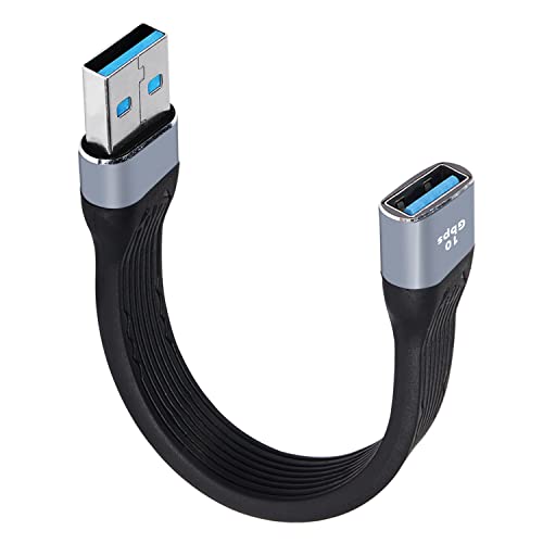 MEIRIYFA 10 Gbps USB 3.0 Verlängerungskabel Typ A Stecker auf Buchse Verlängerungskabel SuperSpeed ​​Datenübertragung Kompatibel mit USB-Tastatur, Flash-Laufwerk, Festplatte – 14 cm von MEIRIYFA