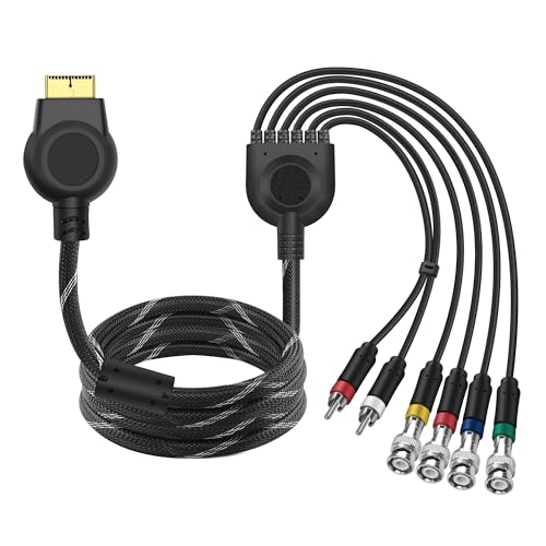 MEIRIYFA PS2 PS3 Component AV Kabel Audio Video HDTV Kabel mit 4 BNC RGB RGBS Anschlüssen für PS2/PS3 Konsole, CRT Monitor - 1.8M von MEIRIYFA