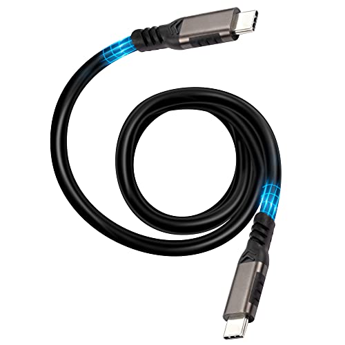 MEIRIYFA USB C auf USB C Schnellladekabel, Typ-C PD Schnellladekabel 3.2 Gen 2 * 2 20Gbps Hochgeschwindigkeits-Datenübertragungskabel, 4K HD 100W für Telefon, Spielkonsolen, Laptops (2M) von MEIRIYFA