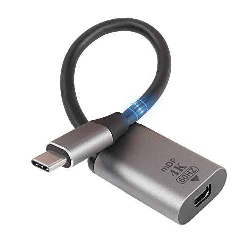 MEIRIYFA USB Typ C auf Mini DisplayPort Adapter, 4K @ 60Hz USB C Stecker auf Mini DP Kabel Adapter für TV, Monitor, Projektor und weitere Typ-C Geräte – 18 cm von MEIRIYFA