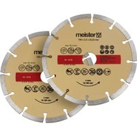 Diamant Trennscheibe 2-teilig 150 x 22,2 mm für Winkelschleifer - Meister von MEISTER