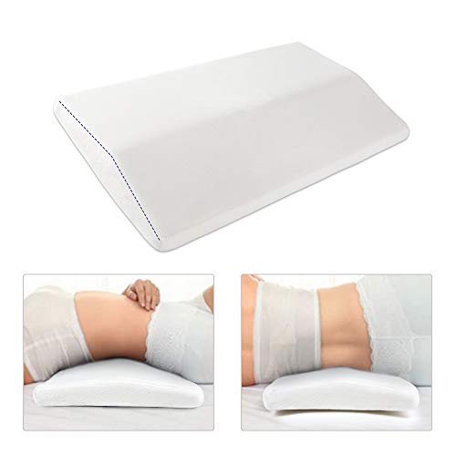 Lendenkissen Memory Foam Kissen Lumbar Support Pillow Orthopädisches Schlafkissen Lordosenstütze Bett Kissen aus Memory Schaum (Weiß) von MEIXI